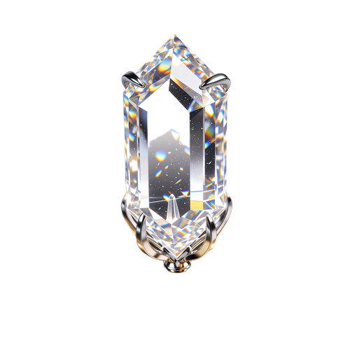 Klar diamantlignende krystal med sm&aring; prismatiske glimt, symbol p&aring; det &oslash;verste VIP-niveau Diamond